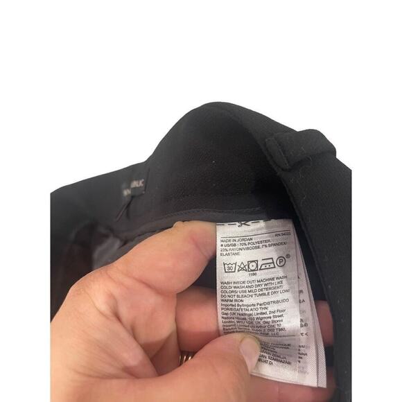 Banana Republic Black High Rise Pleated Ankle Trousers Womens 4 - Picture 5 of 8